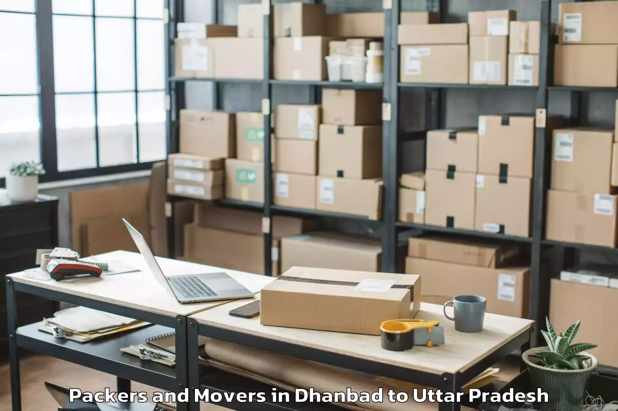 Trusted Dhanbad to Jagdishpur Industrial Area Packers And Movers